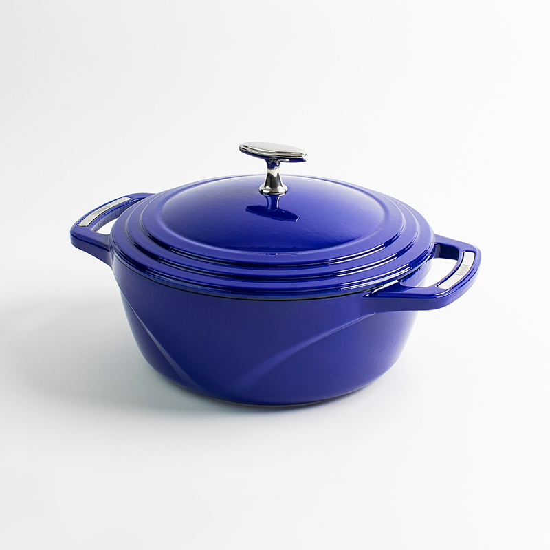 Lodge 4.5 Quart USA Enameled Cast Iron Dutch Oven, Multiple Colors