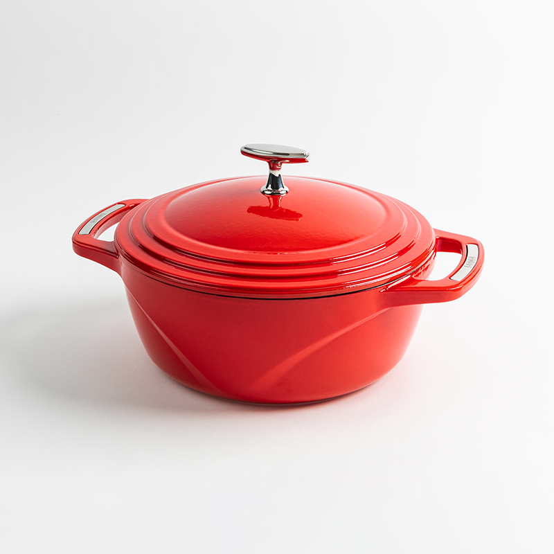 Lodge 4.5 Quart USA Enameled Cast Iron Dutch Oven, Multiple Colors