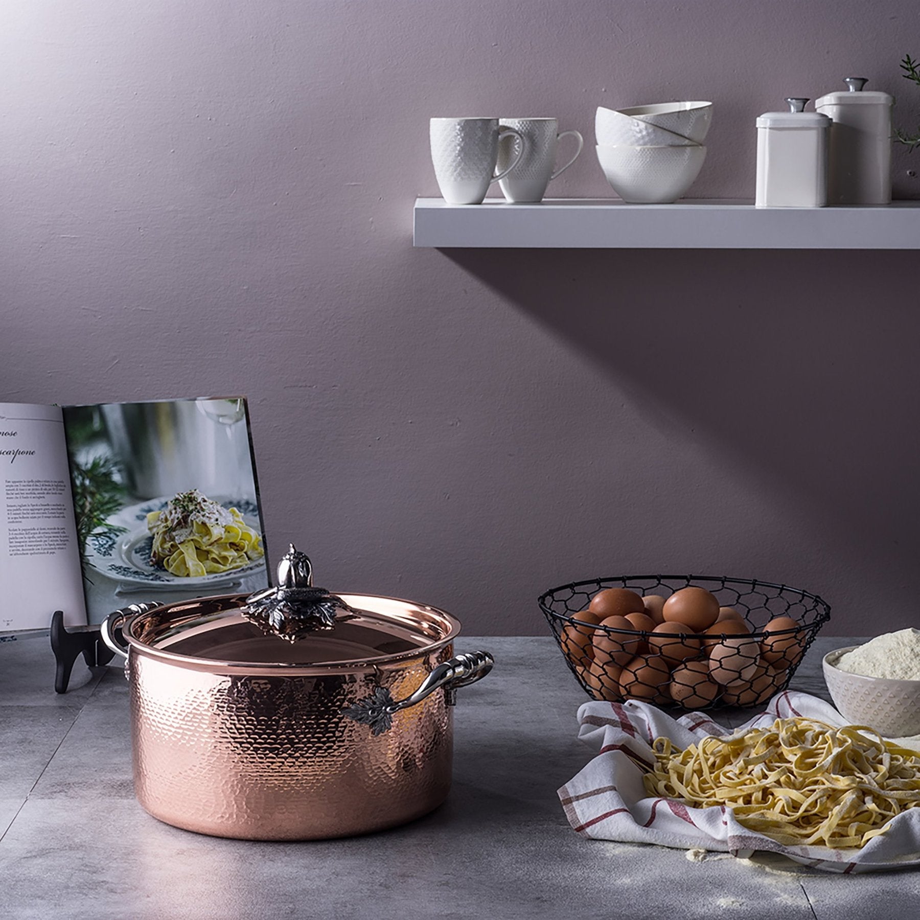 Ruffoni Opus Cupra Copper Stockpot, 8 qt.