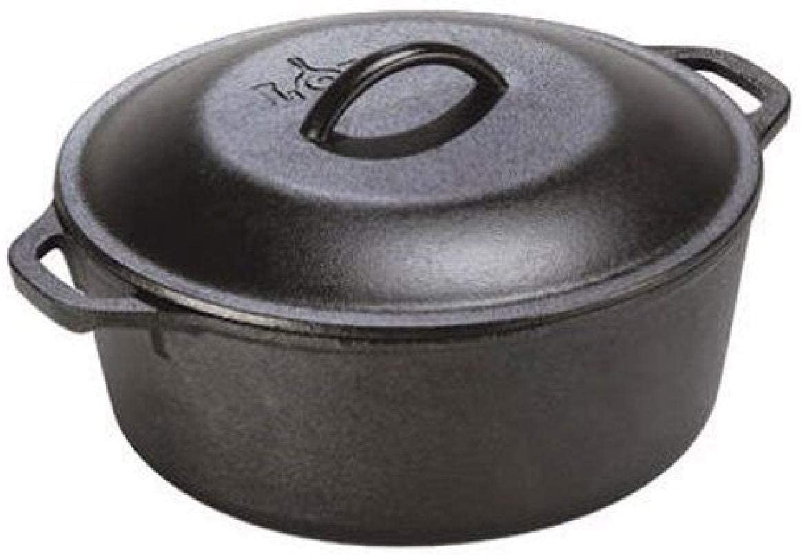 Lodge Cast Iron Dutch Oven, 5 qt